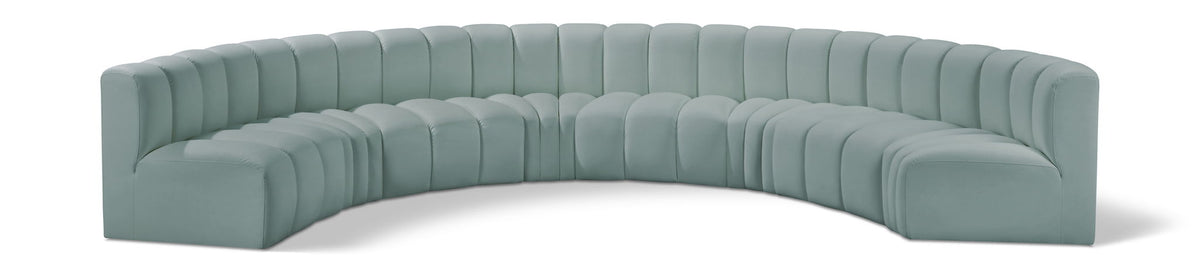 Arc - Faux Leather 8 Piece U-Shaped Modular Sofa