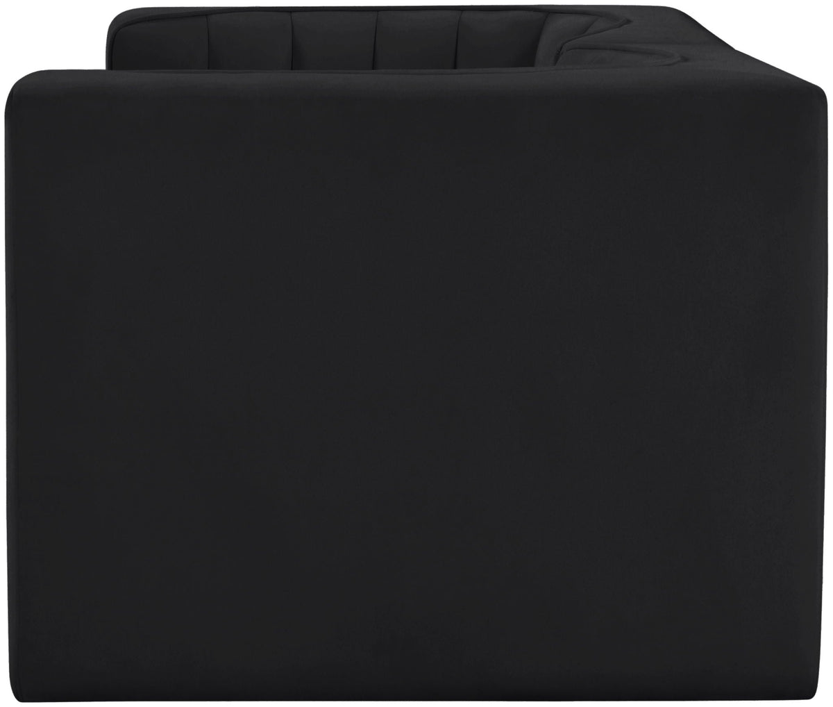 Rummi - Velvet Performance Fabric Upholstered 2 Piece Modular Loveseat