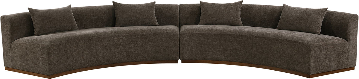 Avanti - 182.5" Chenille Fabric Upholstered 2 Piece Modular Sectional