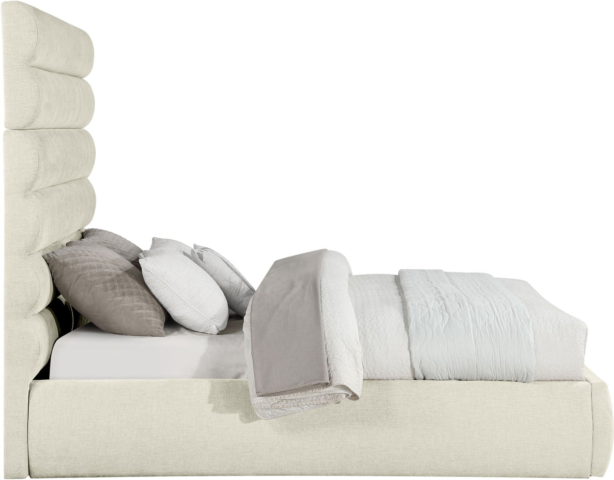 Adam - Chenille Fabric Bed With 70.5" Headboard