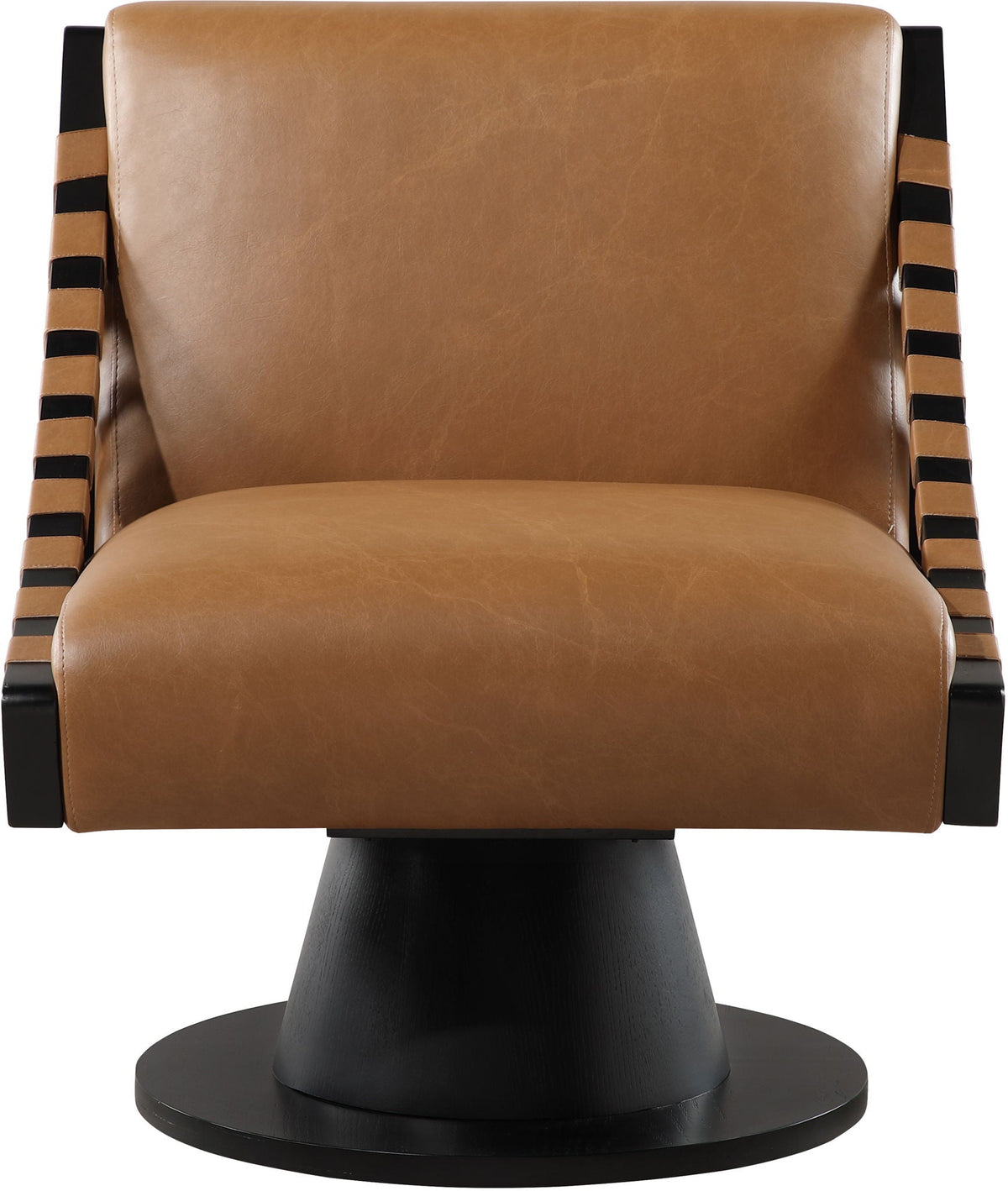 Millwin - Swivel Accent Chair With Black Base