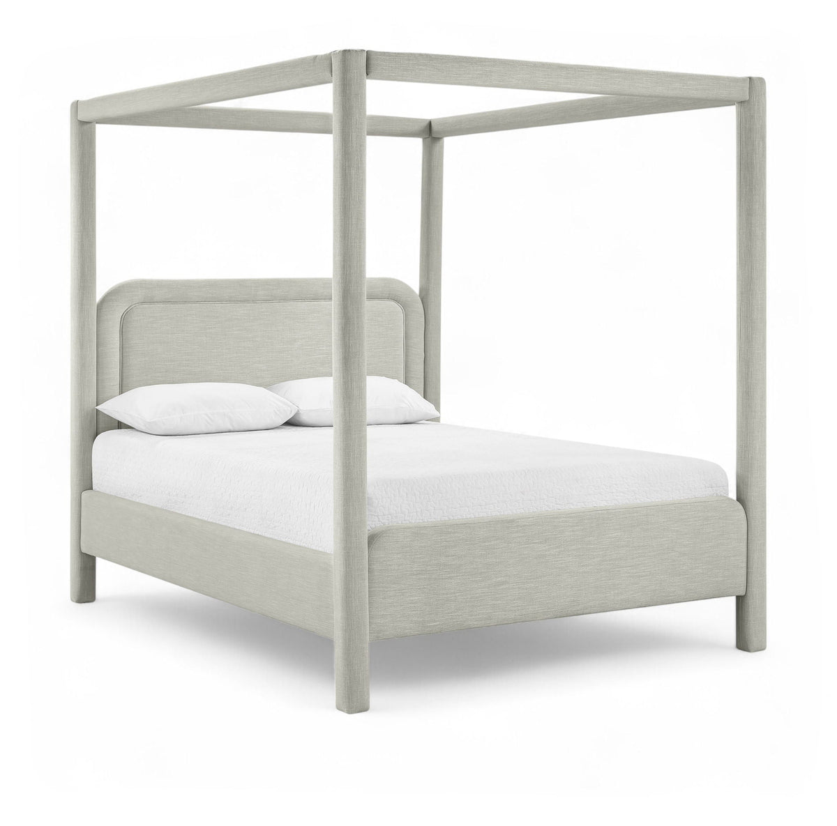 Salina - Linen Textured Fabric Upholstered Bed