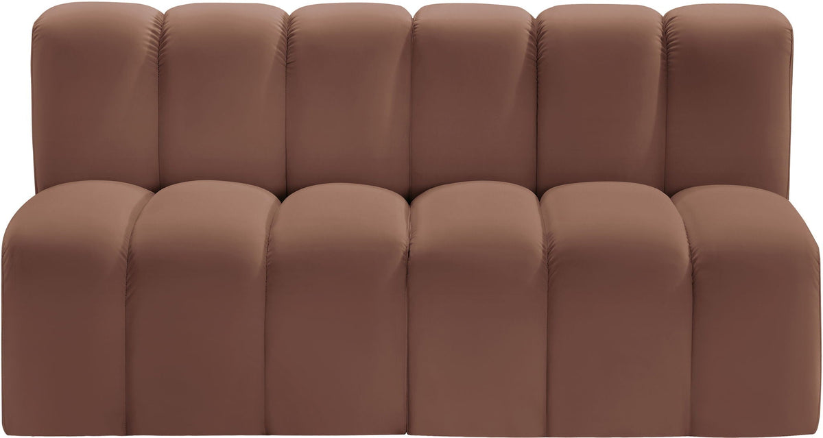 Arc - Faux Leather 2 Seats Modular Sofa