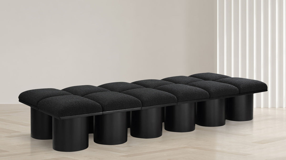 Pavilion - 12 Piece Modular Bench With Black Base