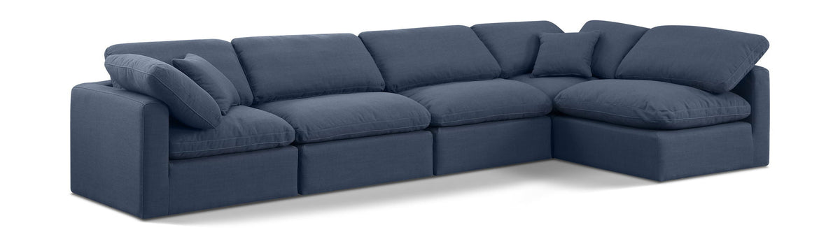 Indulge - Linen 5 Piece Modular Sectional
