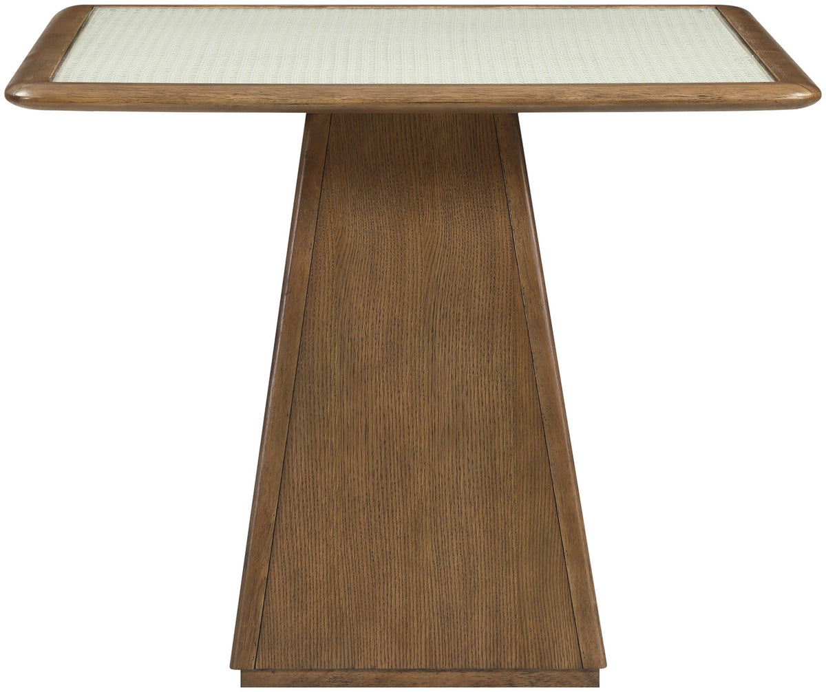 Atrium - Glass Top And Wood Base Dining Table