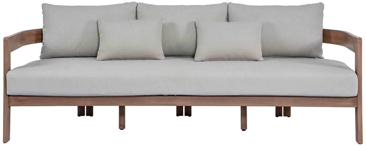 Newport - Water Resistant Fabric 86.75" Upholstered Outdoor Patio Sofa