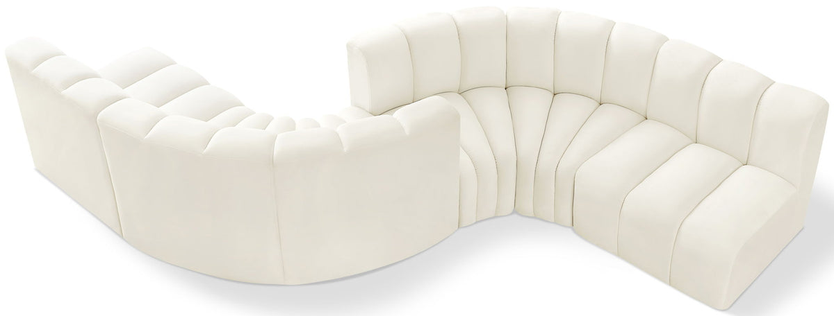 Arc - Velvet 6 Piece Modular Sofa
