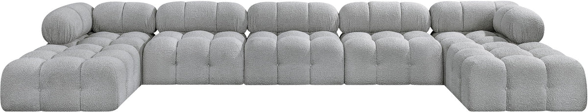 Ames - 7 Piece Fabric Modular U-Shaped Sectional