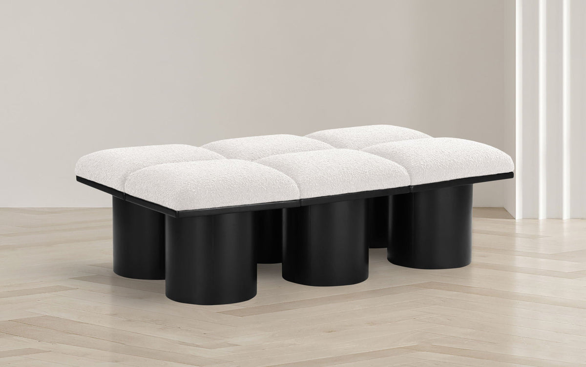 Pavilion - 6 Piece Modular Bench With Black Base