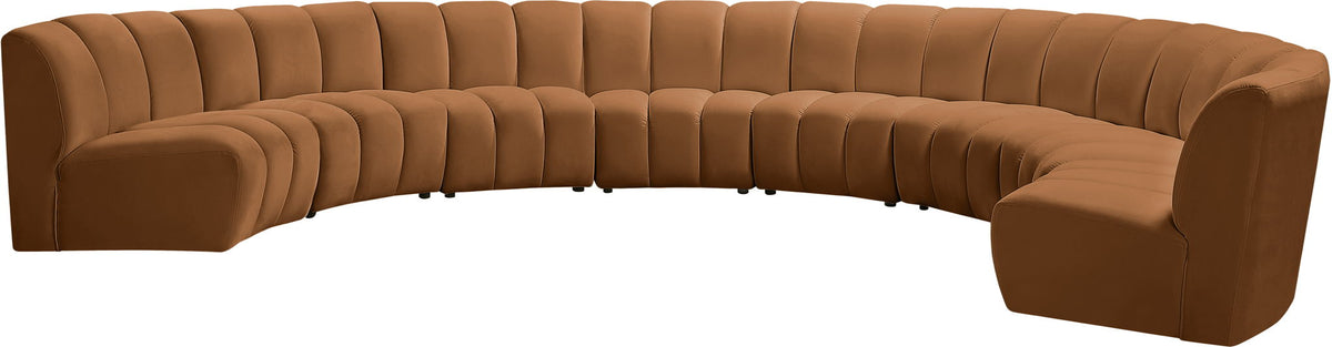 Infinity - 8 Piece Modular Sectional - Saddle