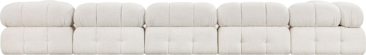 Ames - 7 Piece Boucle Fabric Modular Sectional