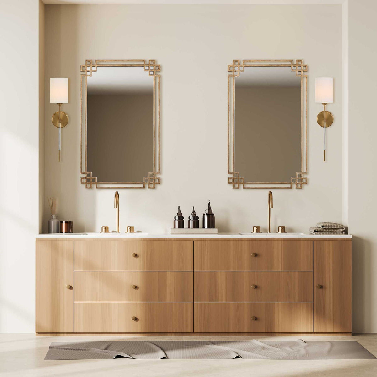 Devoll - Mirror - Antique Gold