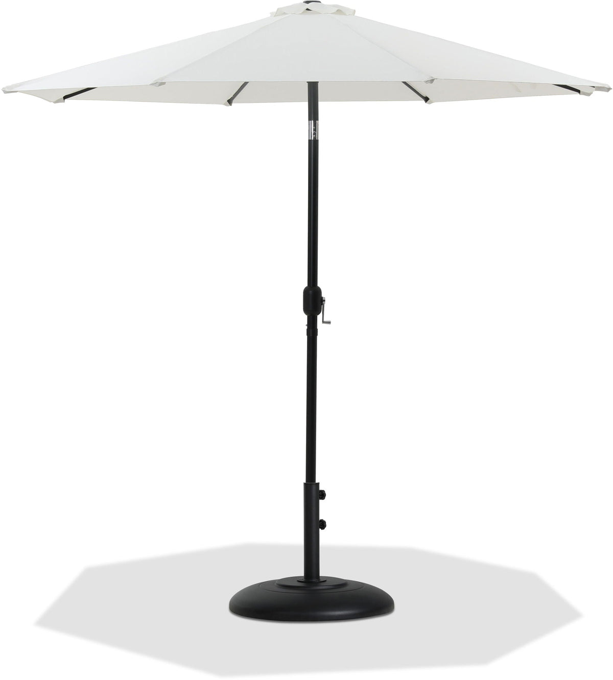 Fiji - Aluminum Patio Umbrella With Round Black Base