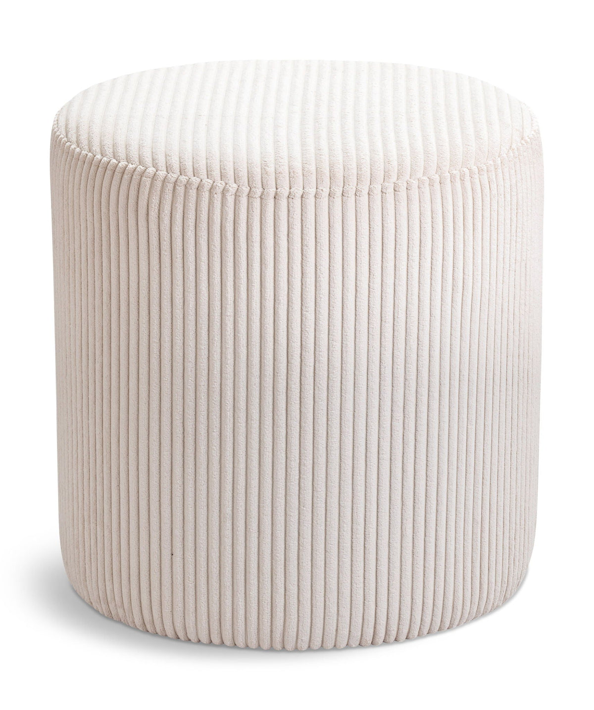 Roy - Round Microsuede Ottoman / Stool