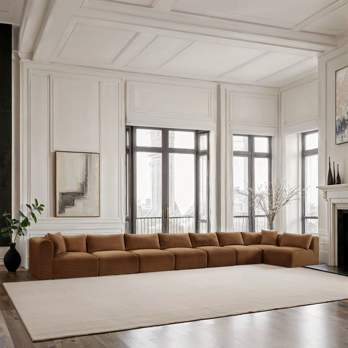 Shaggy - Fabric 8 Piece Modular Sectional