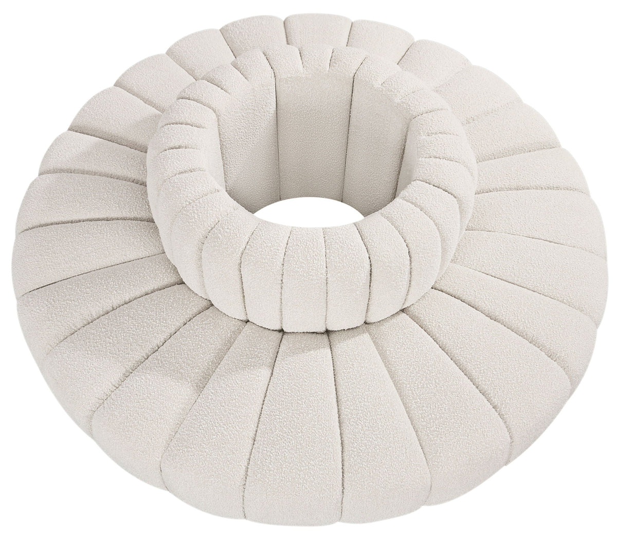 Arc - Boucle Fabric 8 Piece Round Modular Sofa