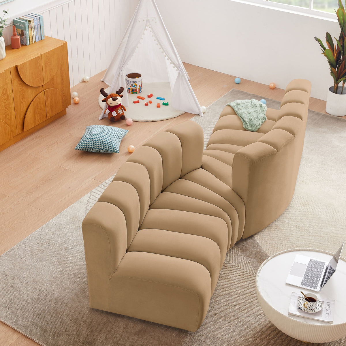 Arc - Velvet 4 Piece Sofa
