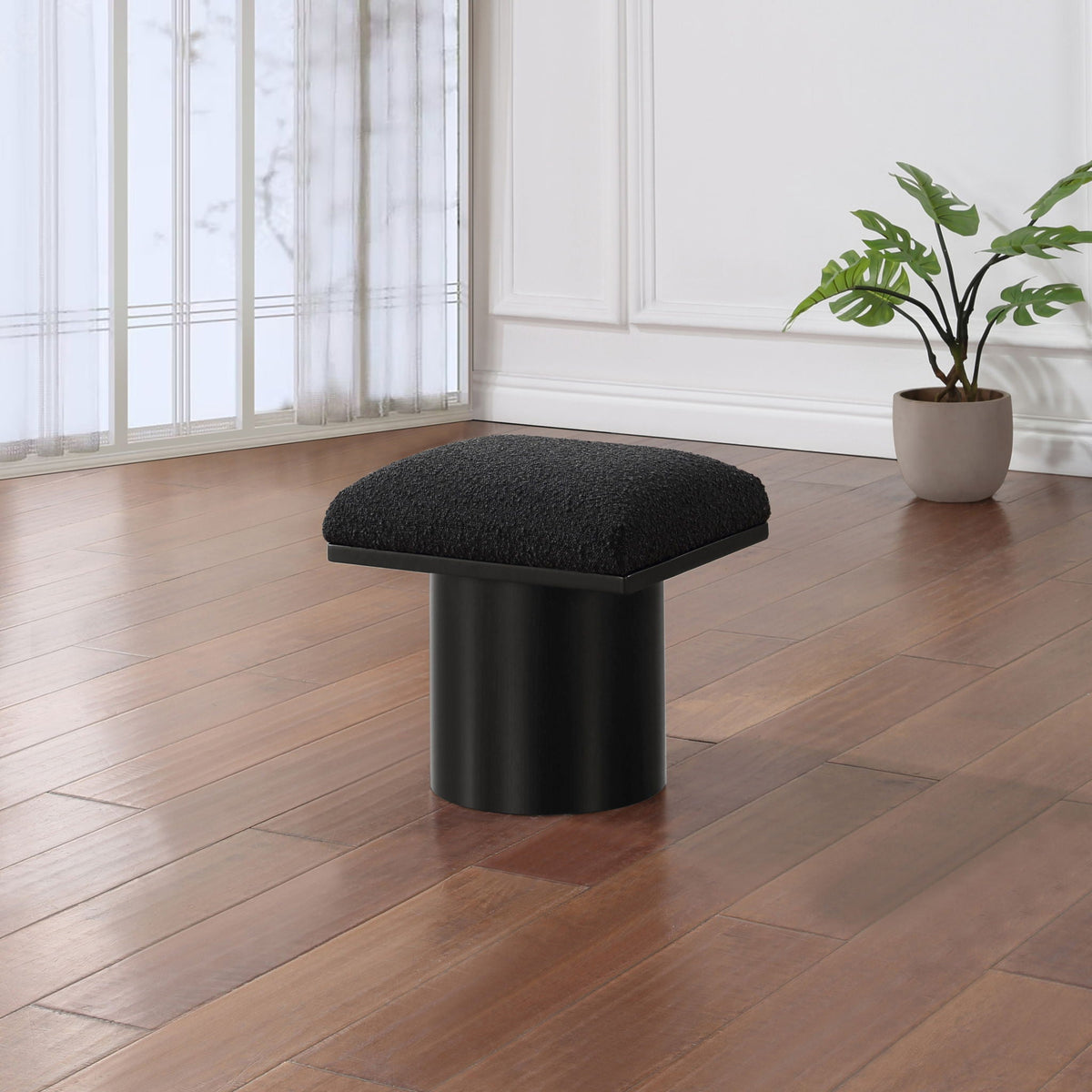 Pavilion - Bench / Stool With Black Base