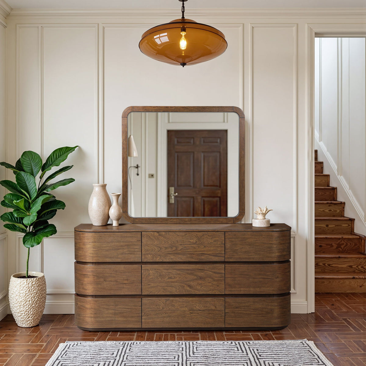 Annalise - Solid Wood Mirror