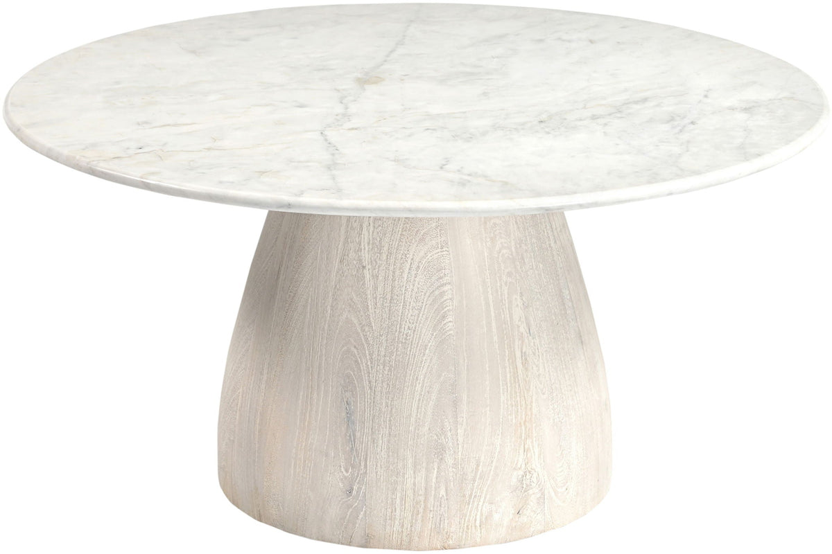Liona - Marble And Mango Wood Table