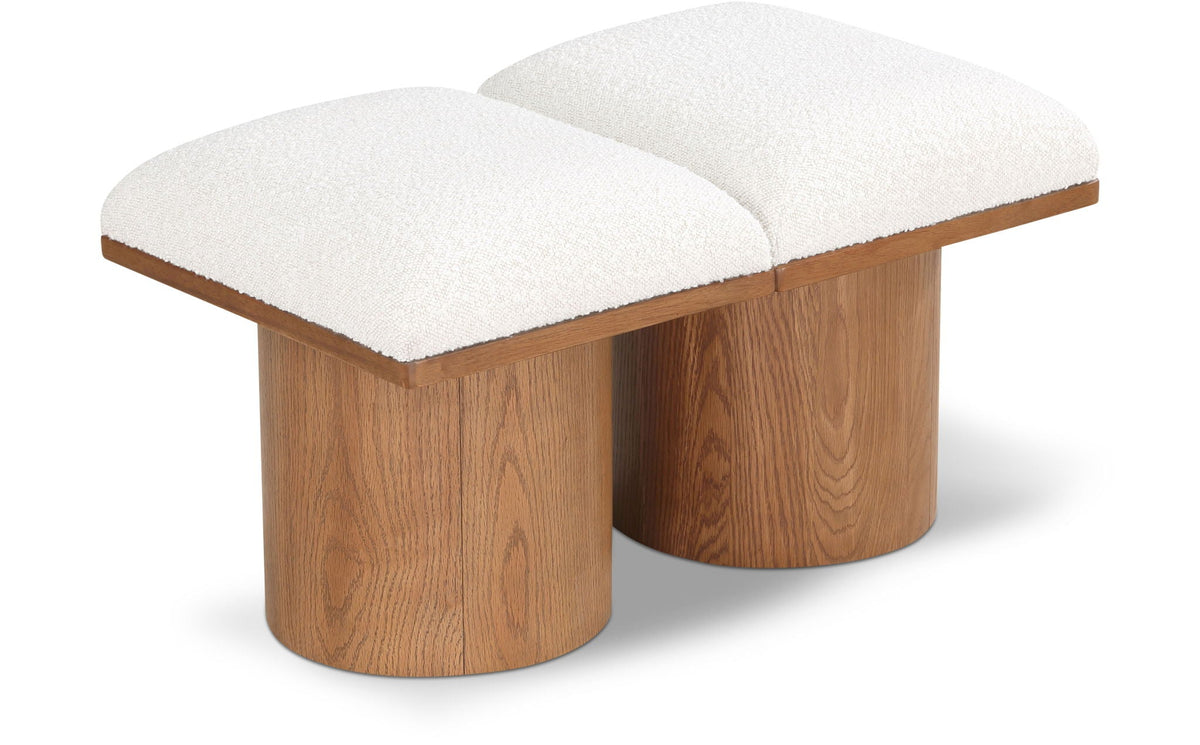 Pavilion - 2 Piece Modular Bench With Brown Base