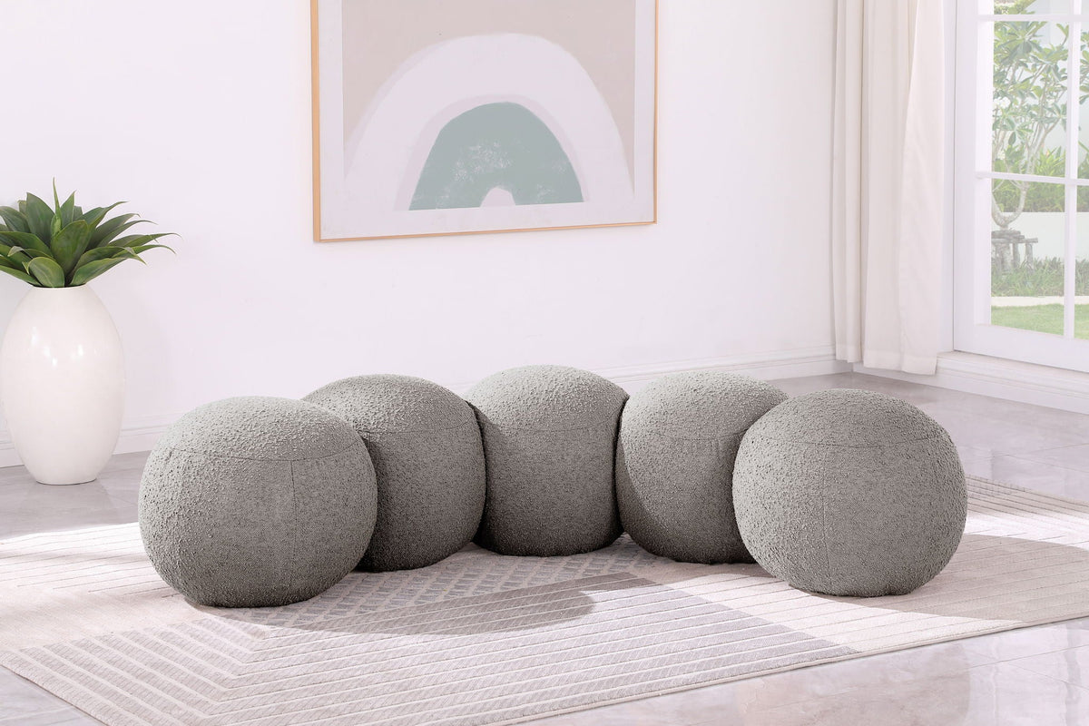 Apollo - Boucle Fabric Bench