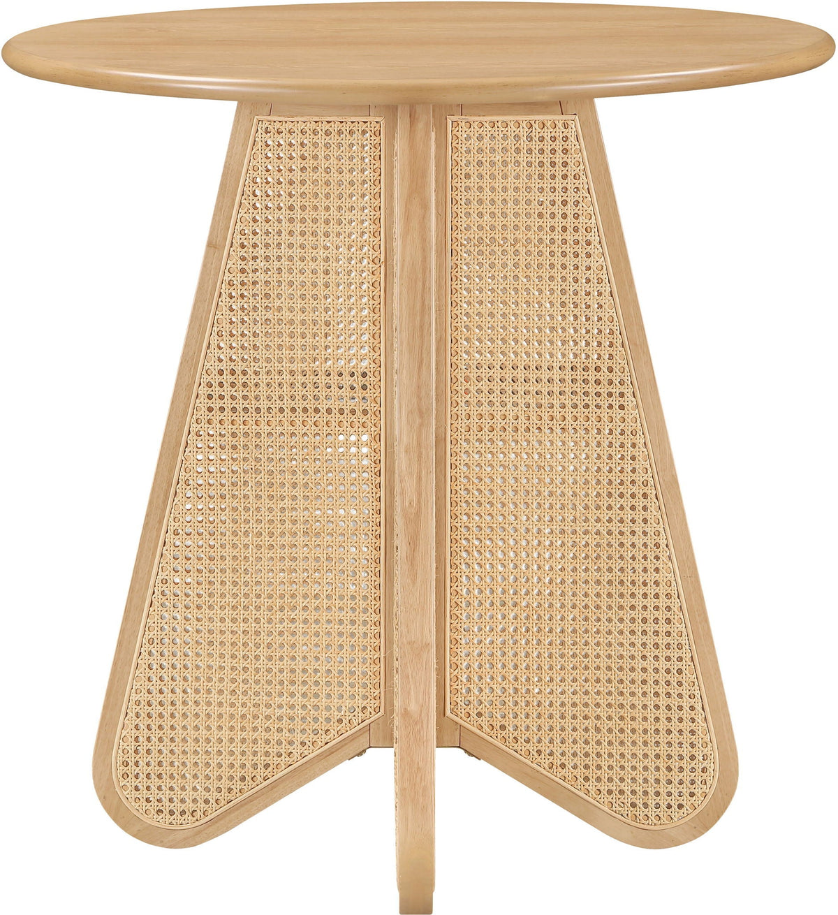 Butterfly - Solid Wood And Natural Cane Table With Natural Top