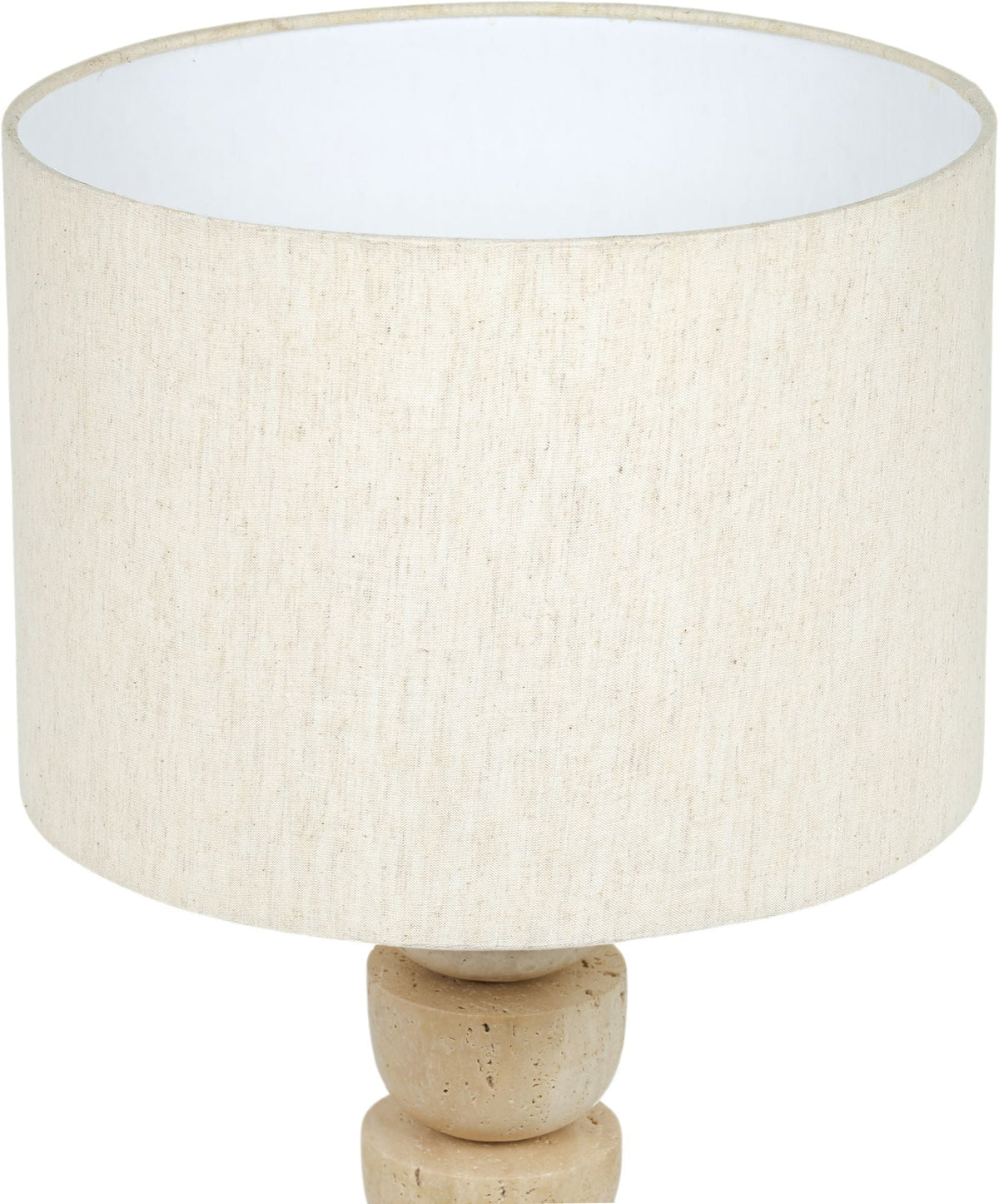 Opus - Linen Textured Fabric And Brass Table Lamp