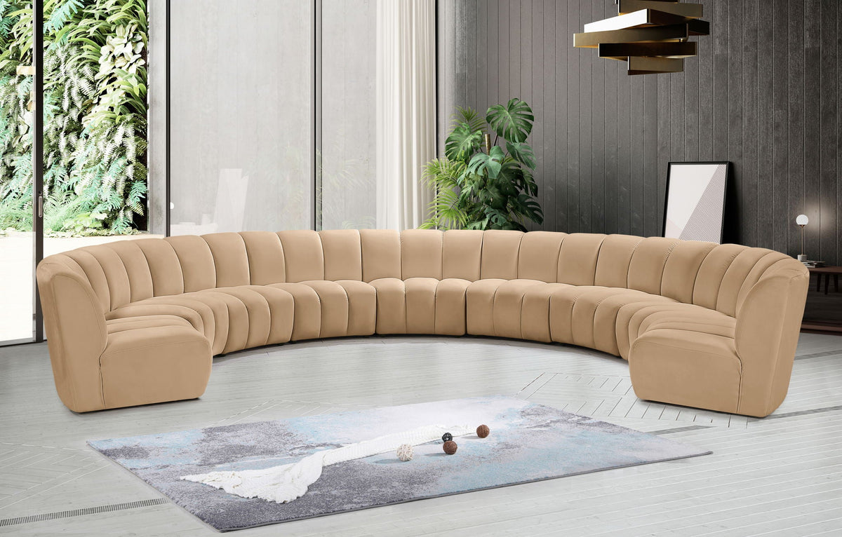 Infinity - 9 Piece Modular Sectional - Camel