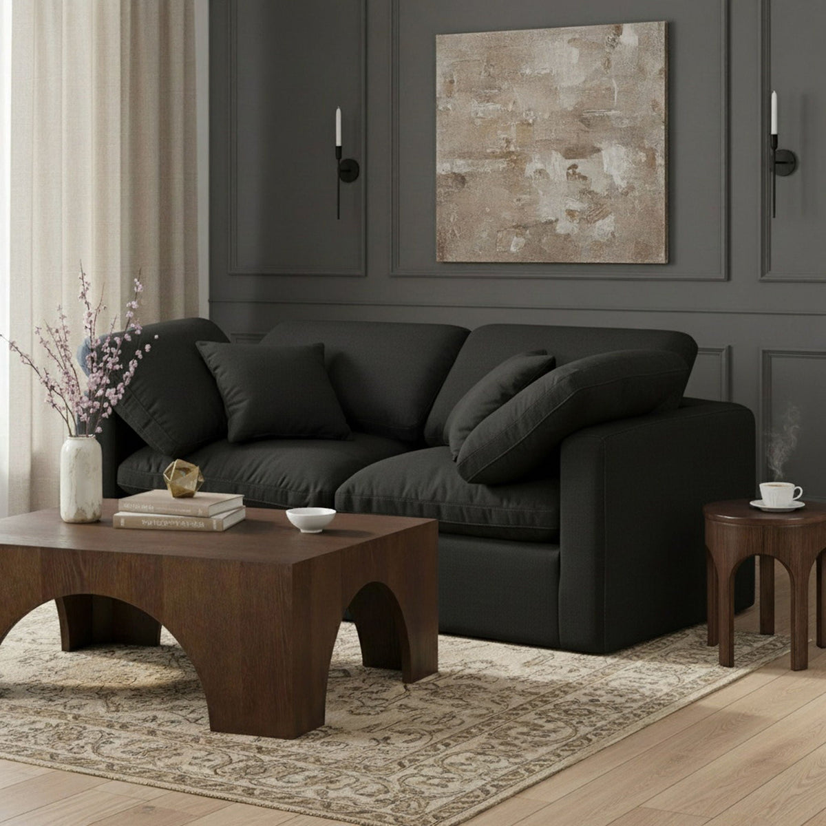 Indulge - Linen 2 Seat Modular Sofa