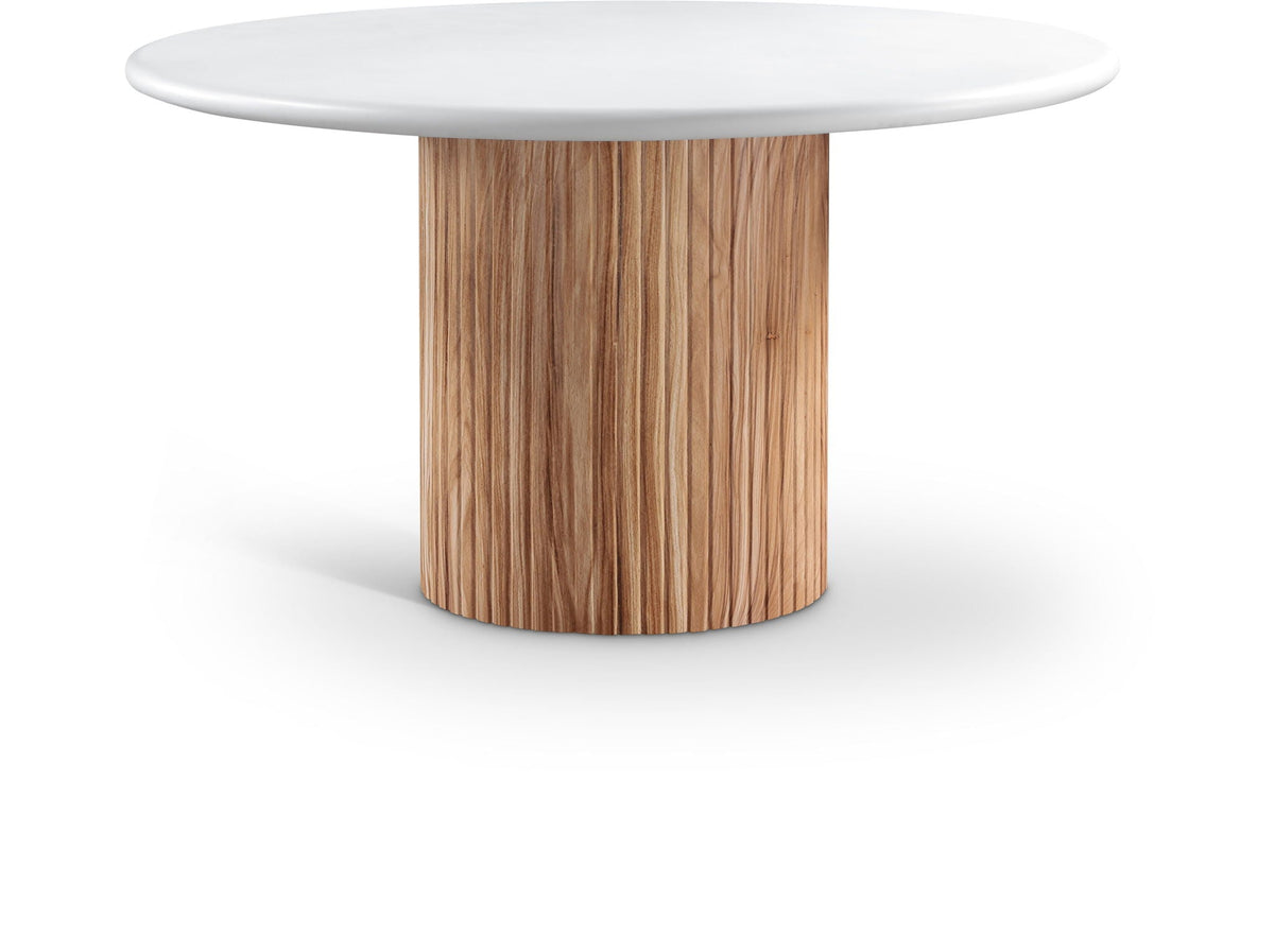 Sanremo - Concrete 53" Finished Concrete Indoor / Outdoor Dining Table - White