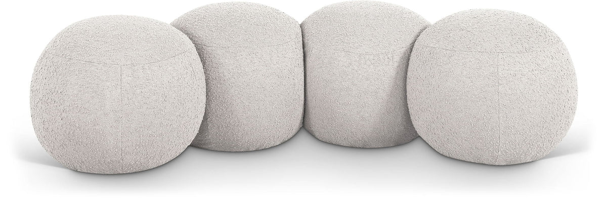 Apollo - Boucle Fabric Bench