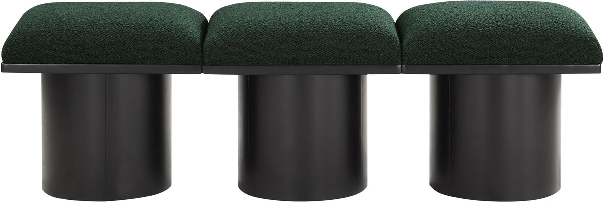 Pavilion - 3 Piece Modular Bench With Black Base