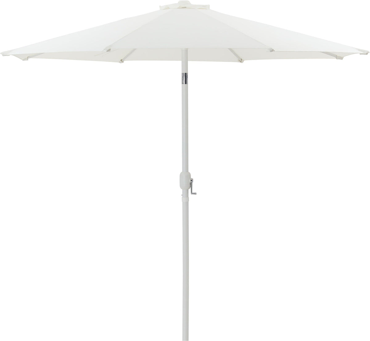 Fiji - Aluminum Patio Umbrella With Round Black And White Base