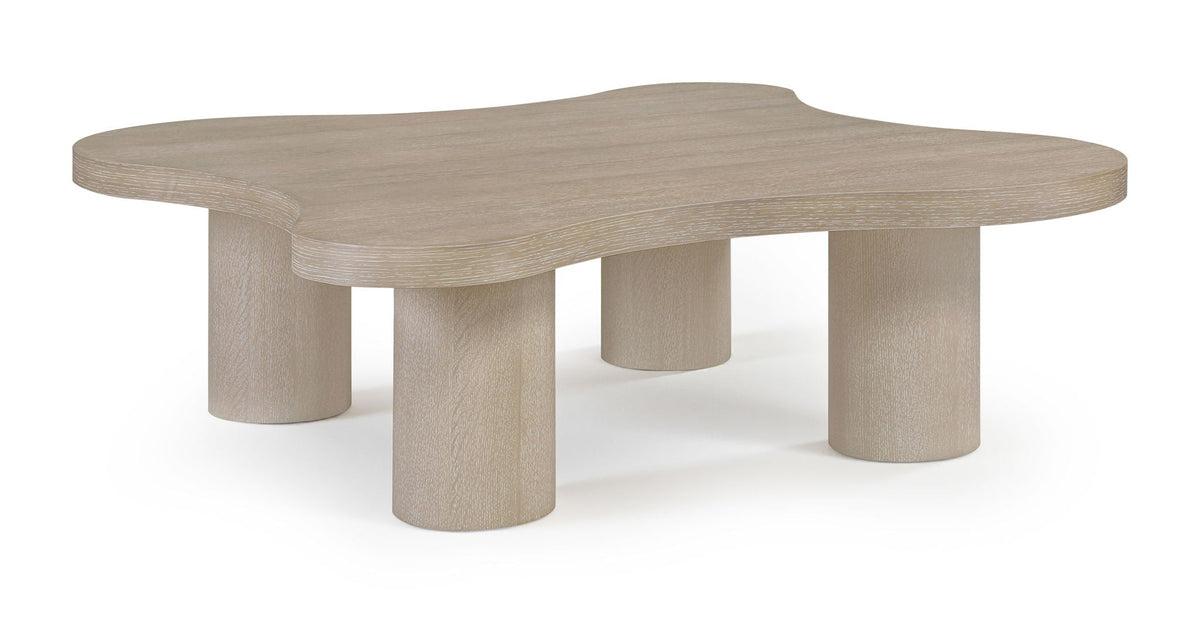 Cove - 48" Oak Veneer And Solid Wood Coffee Table