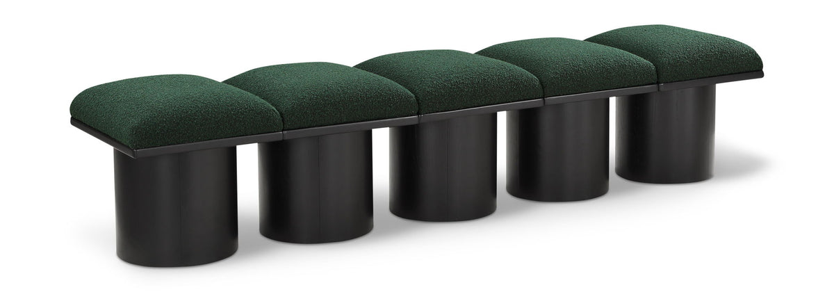 Pavilion - 5 Piece Modular Bench With Black Base
