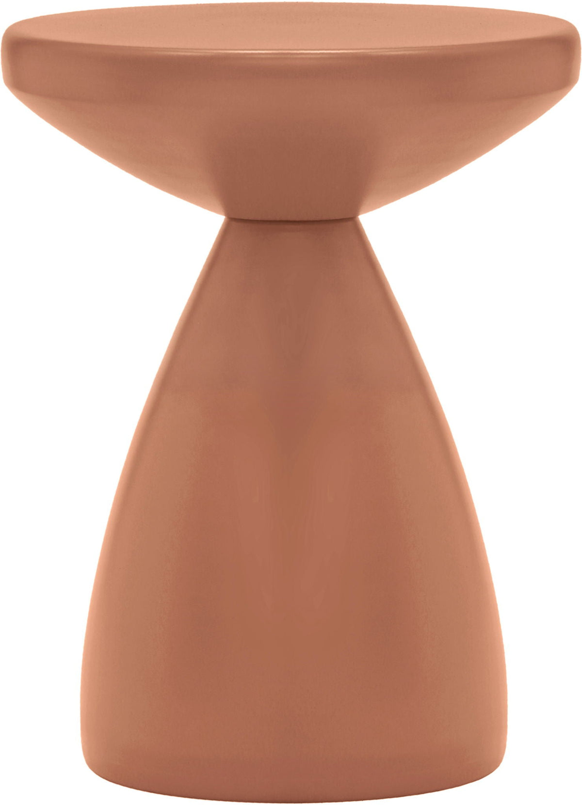 Anika - Iron End Table - Terracotta