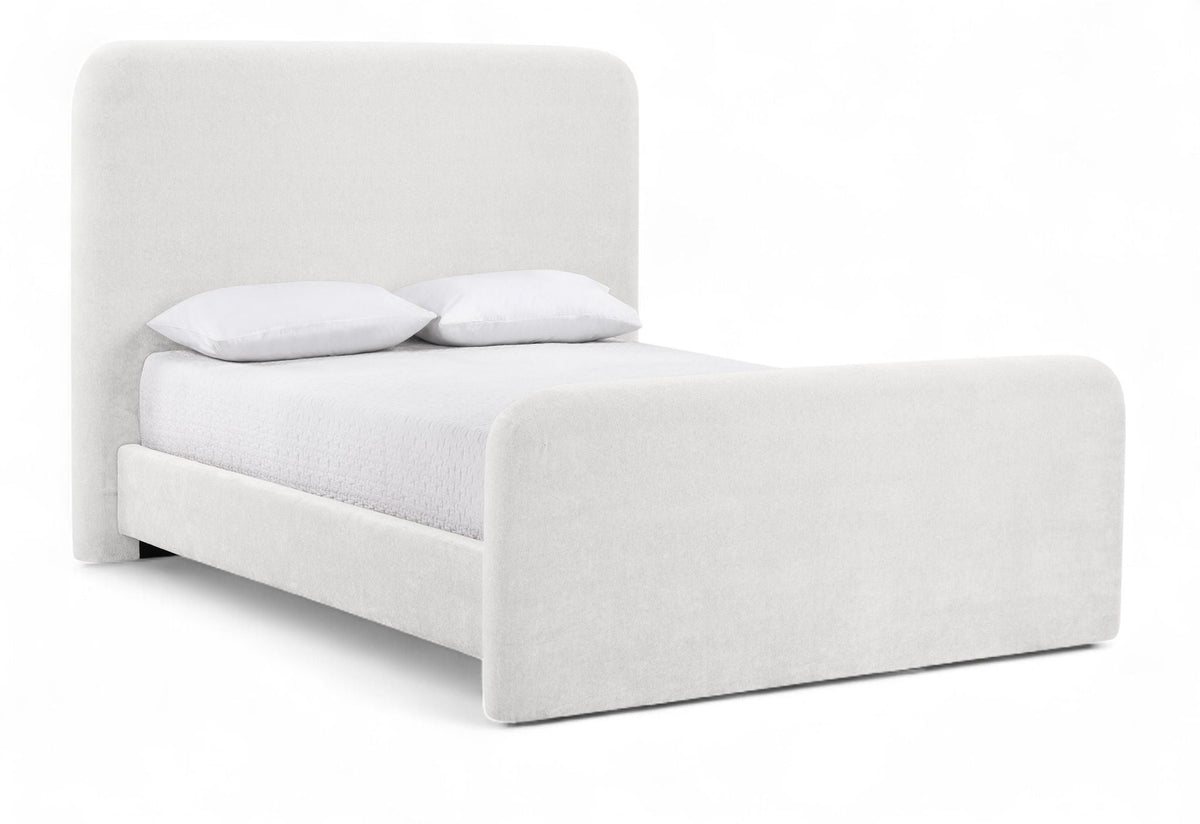 Fira - Chenille Fabric Upholstered Bed