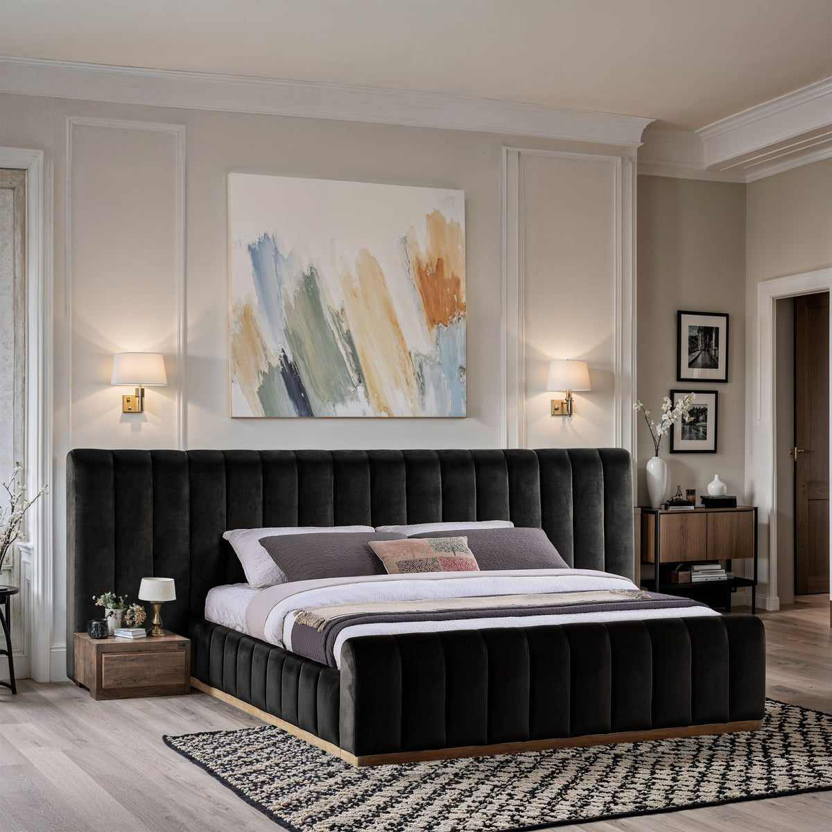 Amara - Velvet Upholstered Bed
