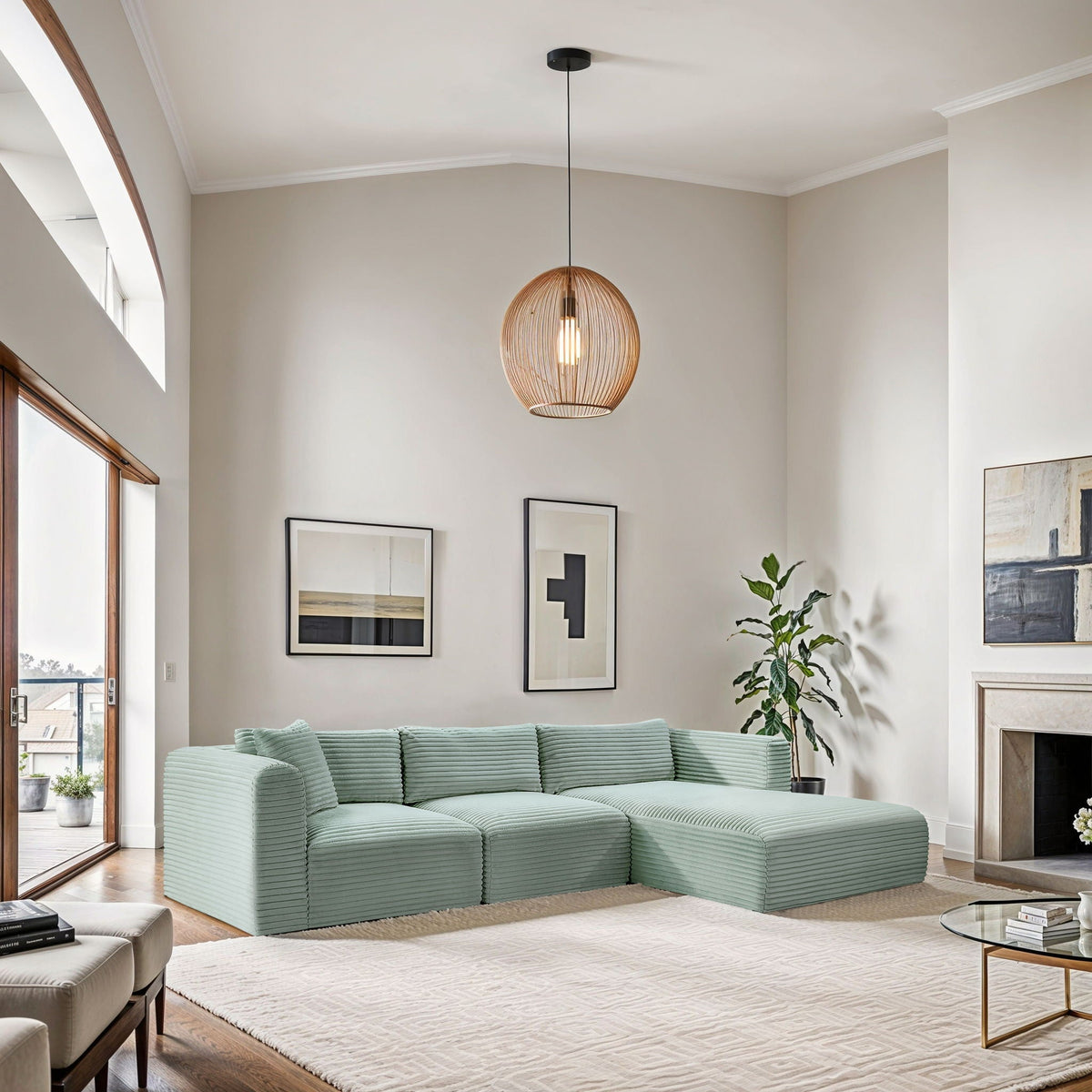 Shaggy - 3 Piece Modular Sectional