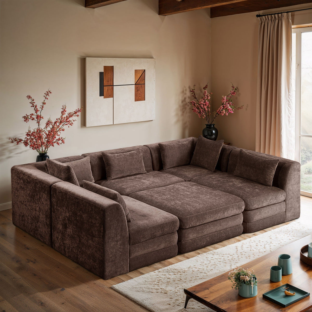 Stellar - 6 Piece Upholstered Modular Sectional