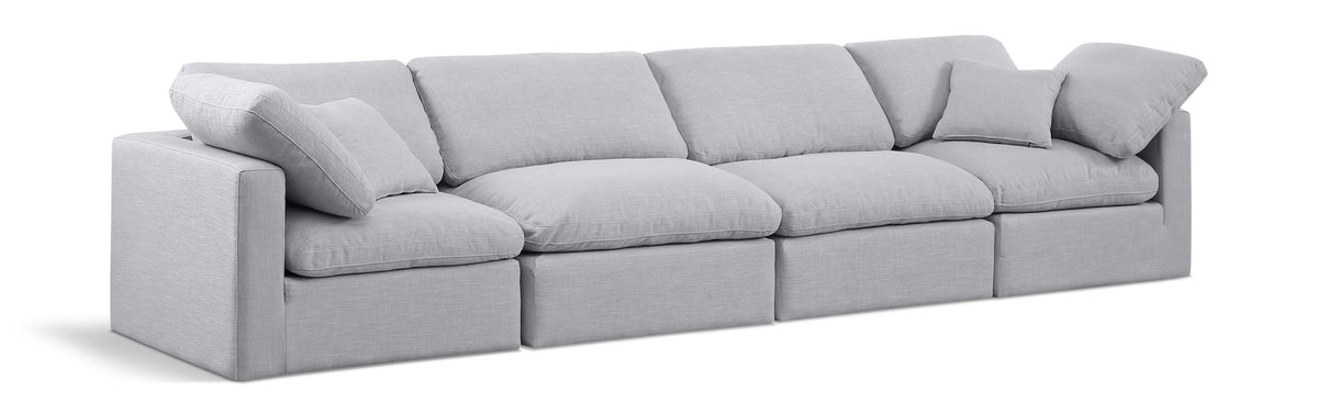 Indulge - Linen 4 Seat Modular Sofa