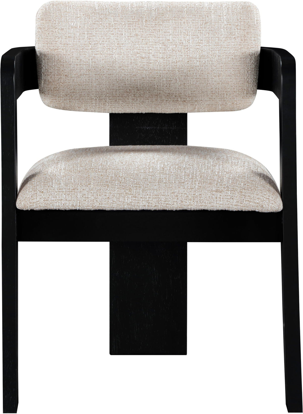 Sacha - Linen Dining Chair With Black Base (Set of 2)