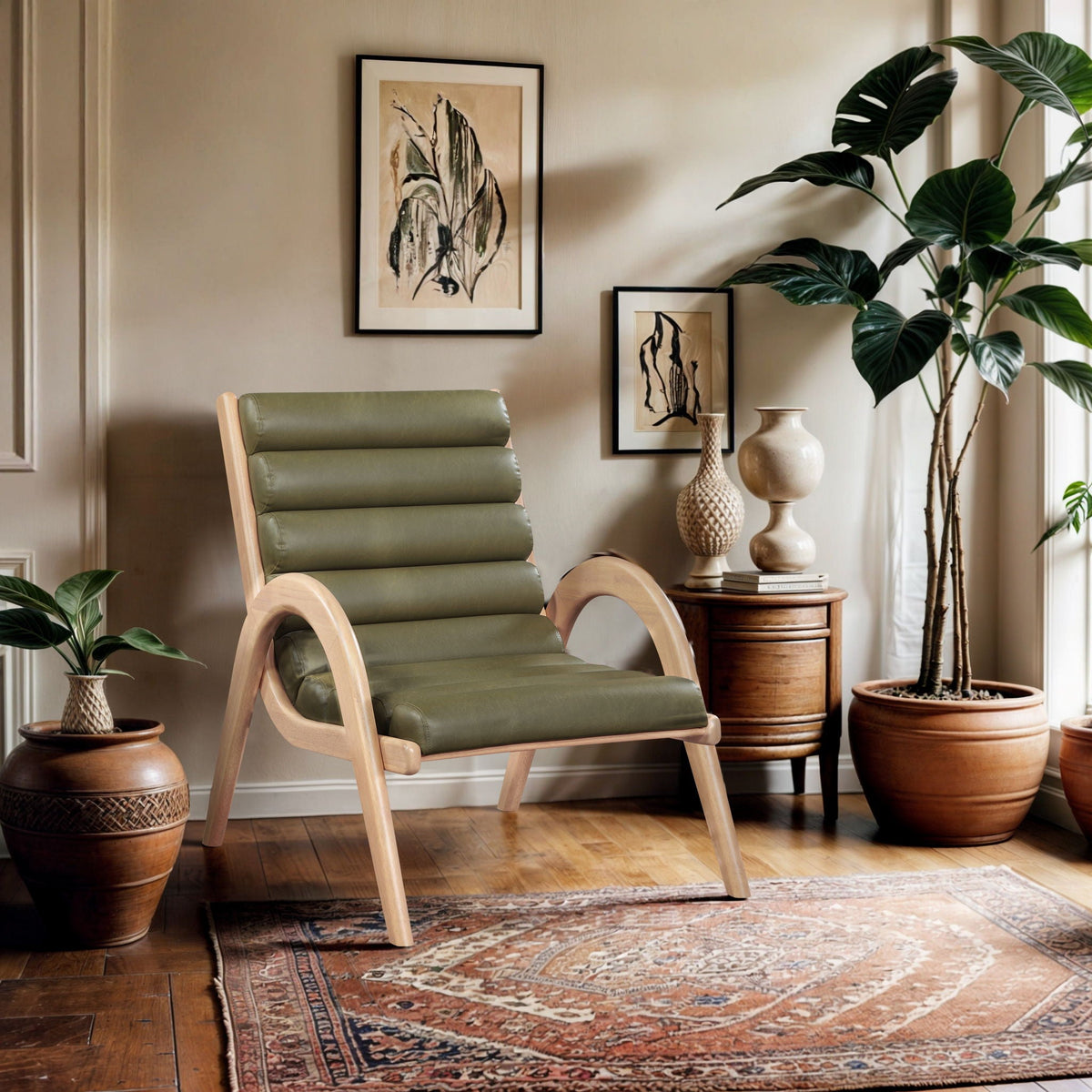 Randal - Accent Chair - Natural Frame