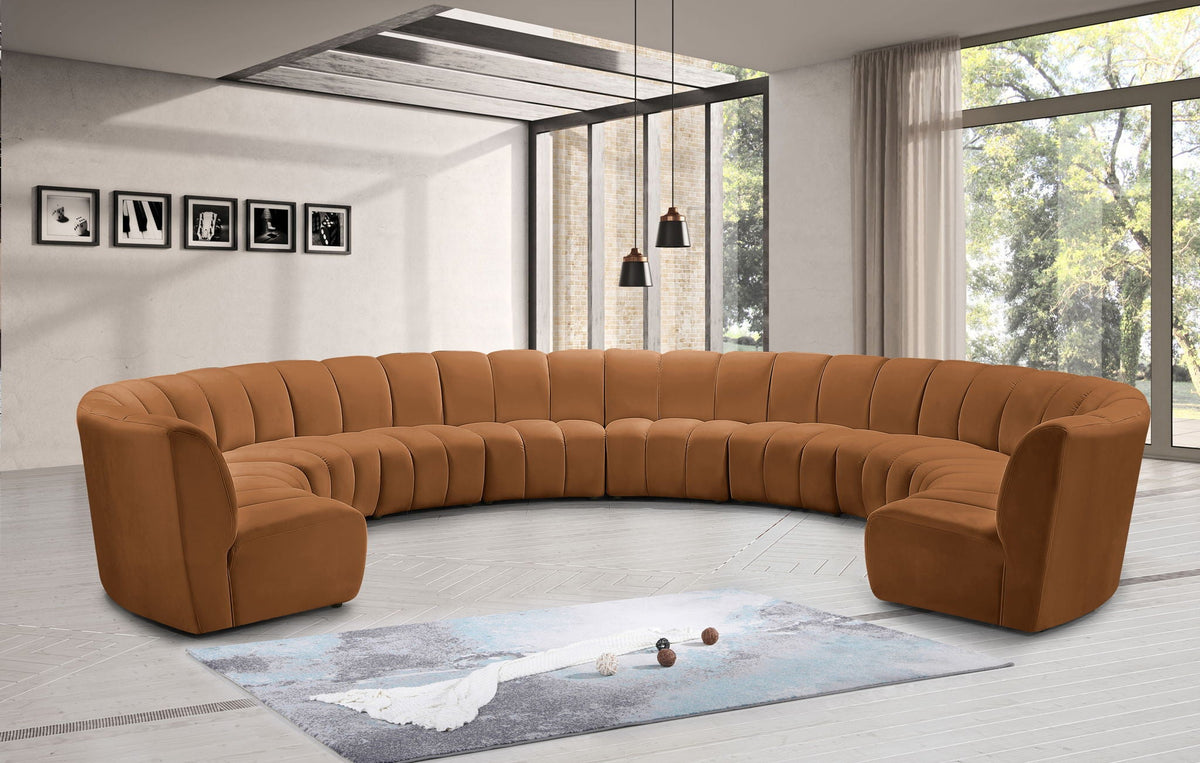Infinity - 10 Piece Modular Sectional - Saddle