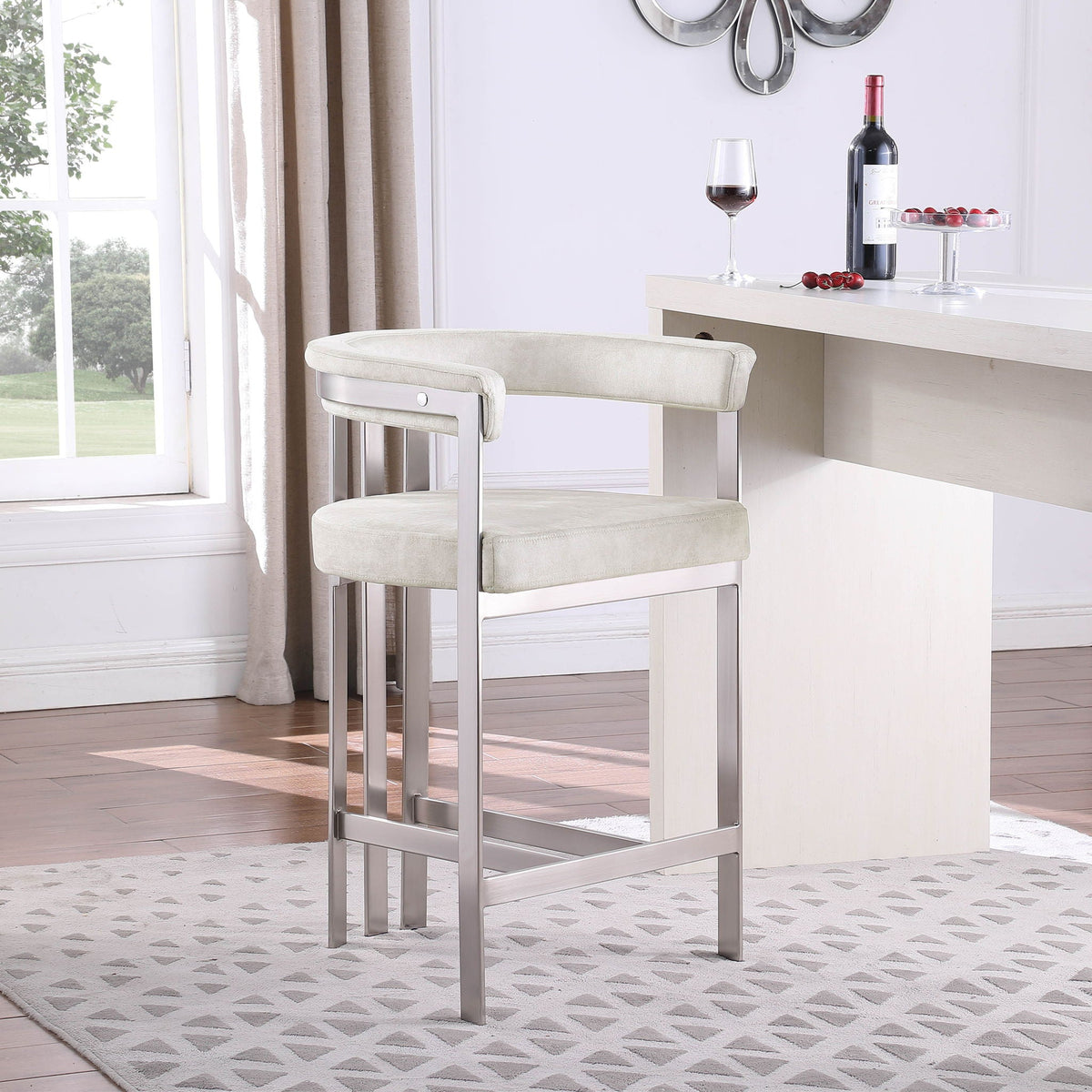 Marcello - Counter Stool (Set of 2) - Stone