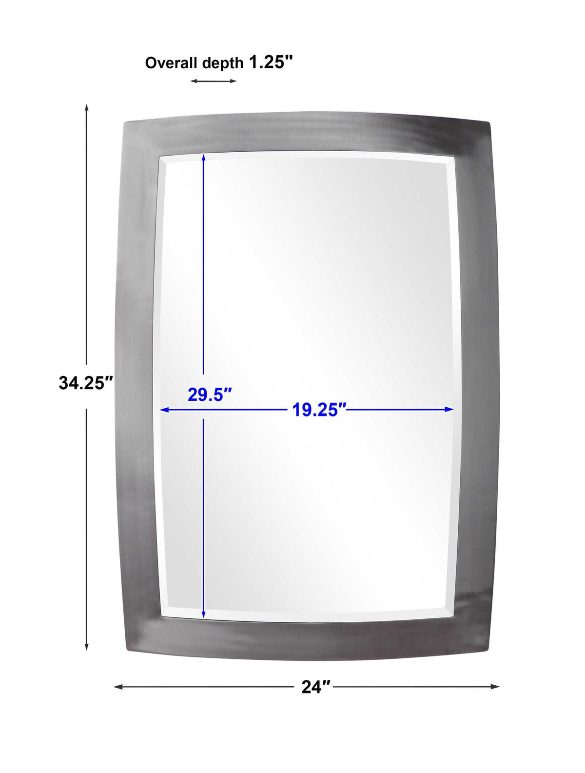 Haskill - Mirror - Brushed Nickel