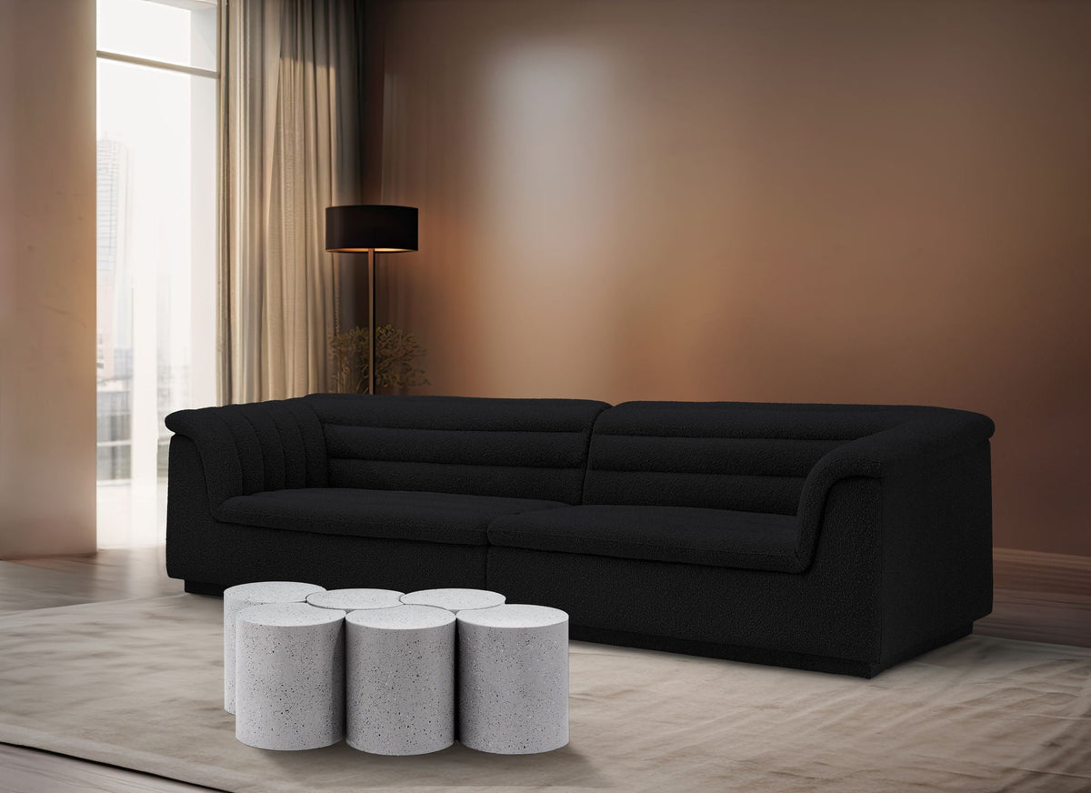 Dimple - 6 Piece Modular Coffee Table - Terazzo Finish