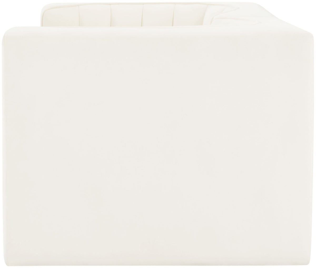 Rummi - Velvet Performance Fabric Upholstered 2 Piece Modular Loveseat